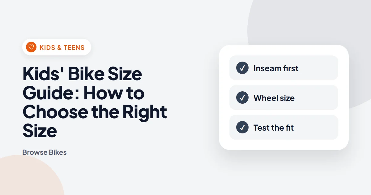 Kids’ Bike Size Guide: How to Choose the Right Size